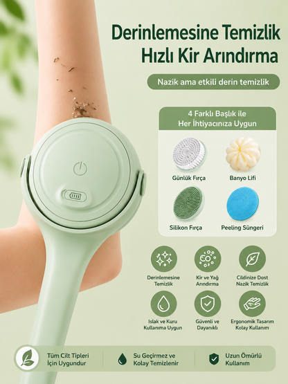 Rolesta® 5'i 1 Arada Şarjlı Spa Duş Fırçası